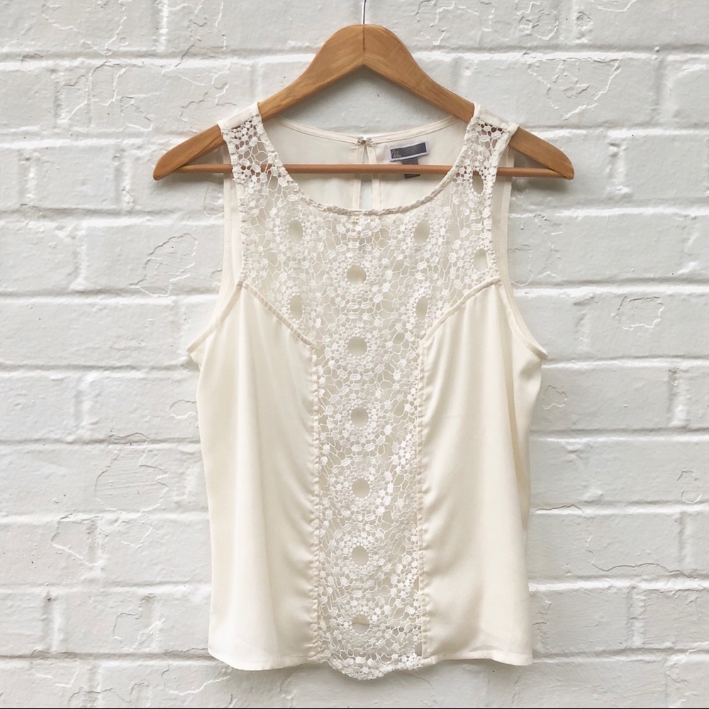 Chelsea28 {Nordstrom} Ivory Crochet Blouse